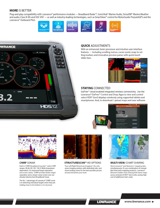 Lowrance Gen3 Product Catalog, Page 7