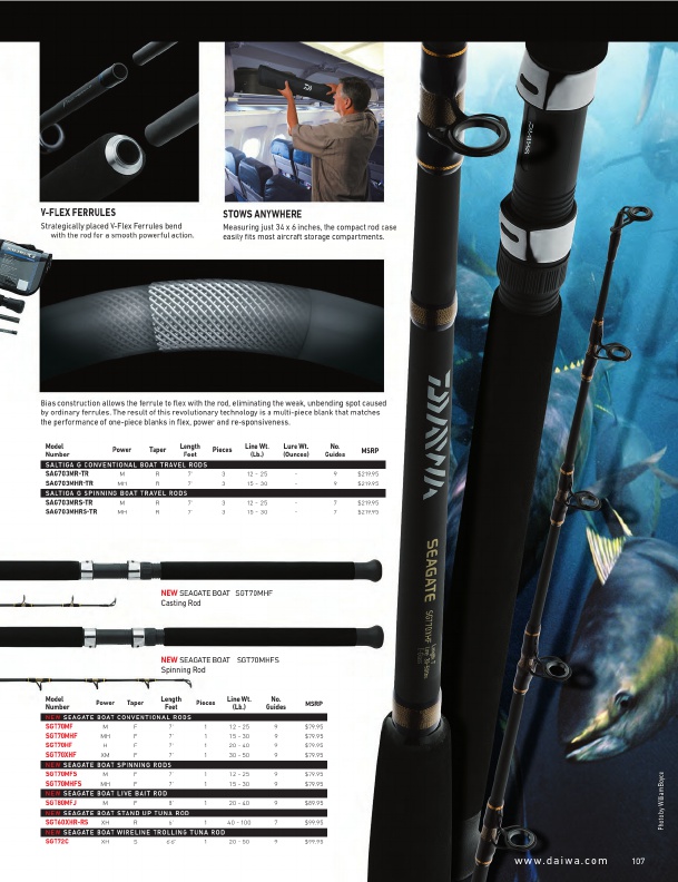 Daiwa Fishing Tackle 2016 Catalog !, Page 107