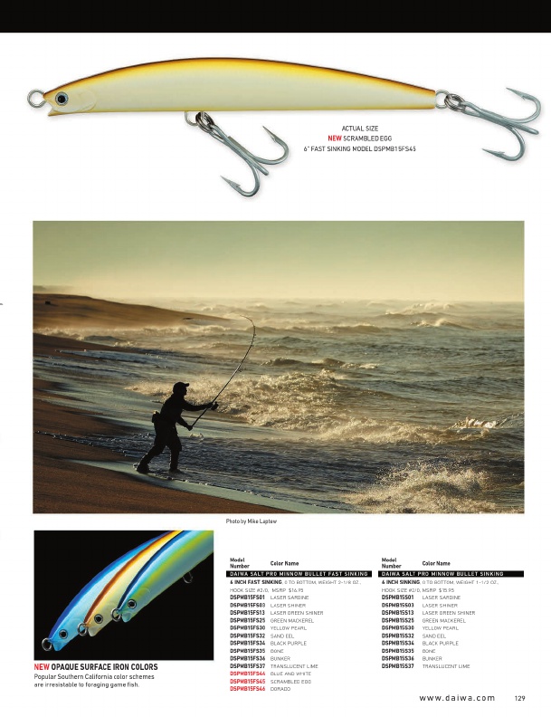 Daiwa Fishing Tackle 2016 Catalog !, Page 129