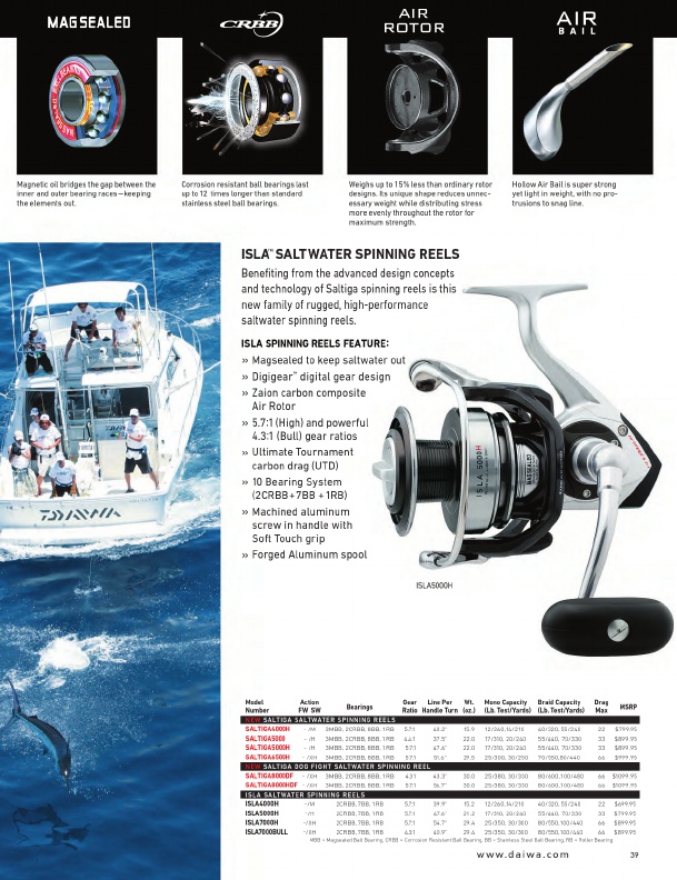 Daiwa Fishing Tackle 2016 Catalog !, Page 39