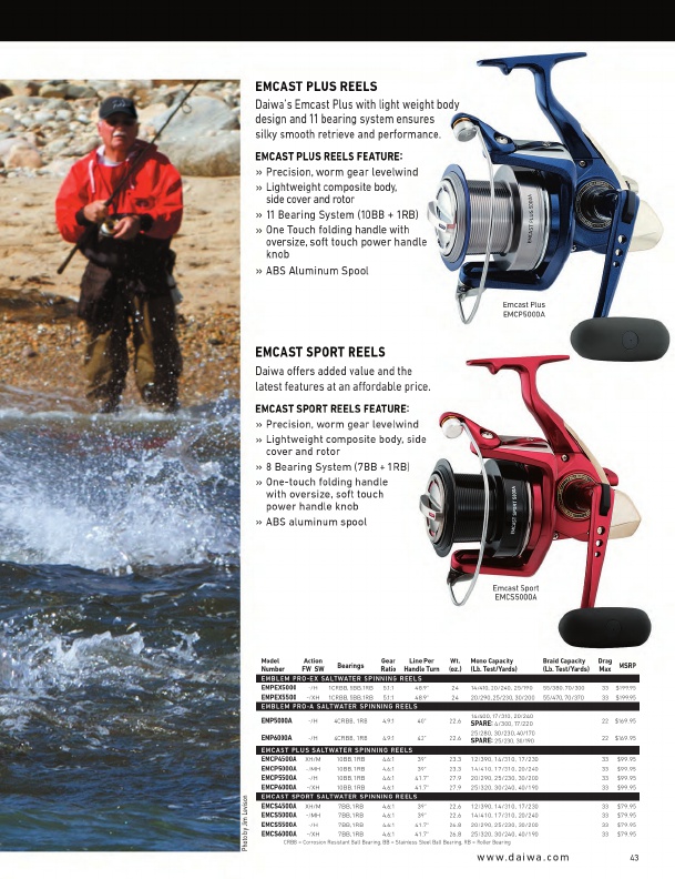 Daiwa Fishing Tackle 2016 Catalog !, Page 43