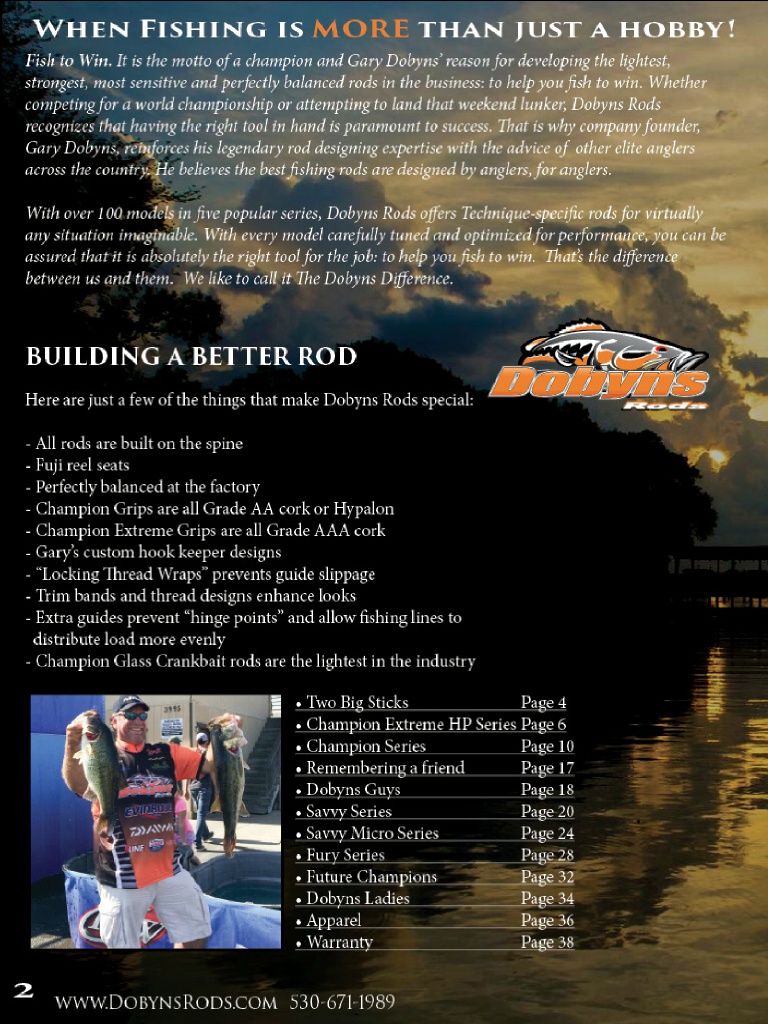 Dobyns Rods 2016 Catalog !, Page 2