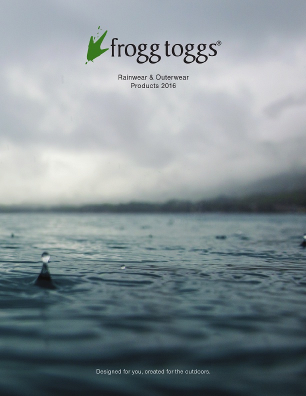 Frogg Toggs 2016 Catalog !