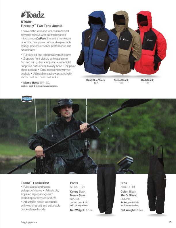 Frogg Toggs 2016 Catalog !, Page 15