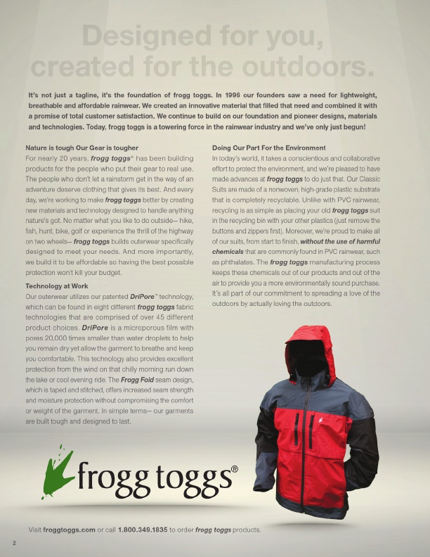 Frogg Toggs 2016 Catalog !, Page 2