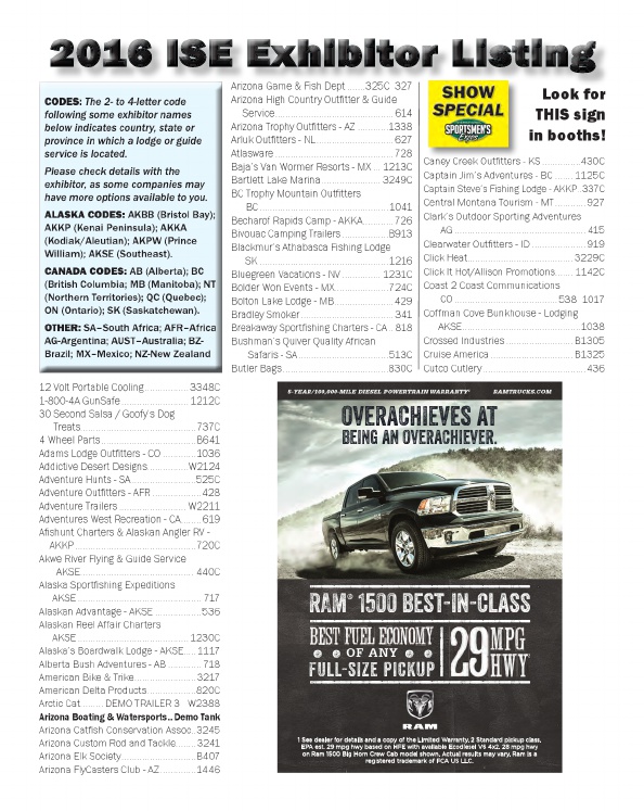 2016 ISE Scottsdale Sport Show Guide, Page 3