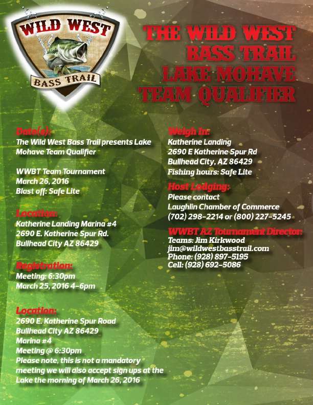 Wild West Bass Trail Lake Mohave Team 2016, Page 2