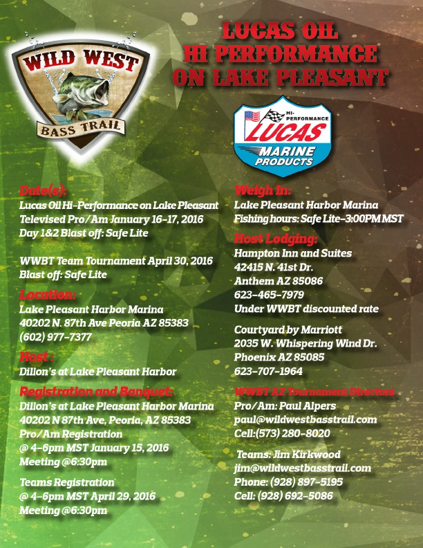 2016 Wild West Bass Trail Lake Pleasant, Page 2