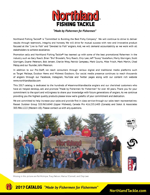 2017 Northland Fishing Tackle Catalog %, Page 2