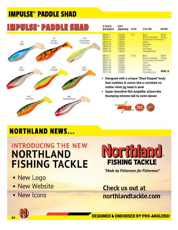 2017 Northland Fishing Tackle Catalog %, Page 46