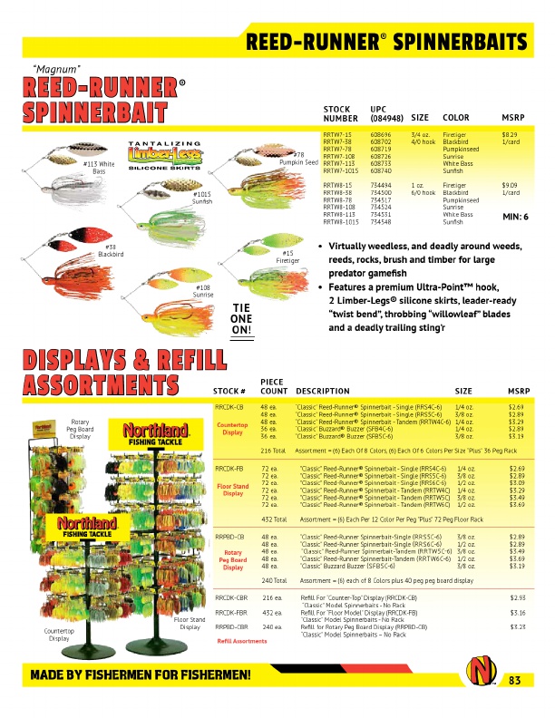2017 Northland Fishing Tackle Catalog %, Page 85