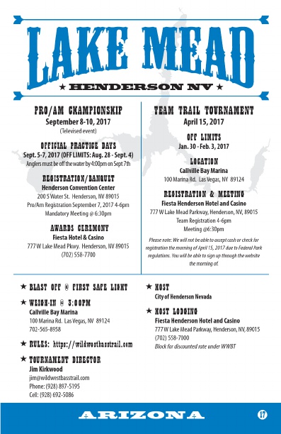 2017wwbt Wild West Bass Trail Tournament Guide, Page 17
