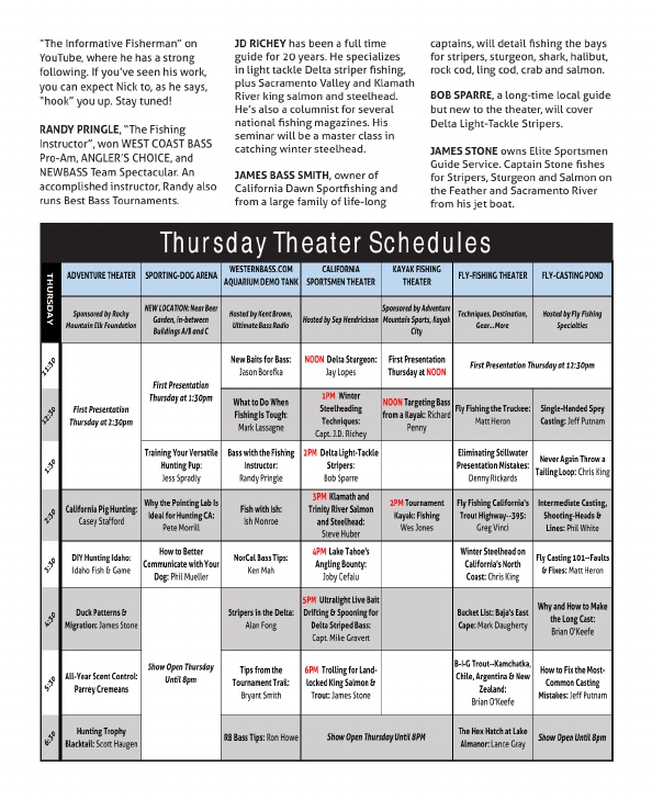 Thursday Aquarium Tank Seminar Schedule | 2018 ISE Sacramento