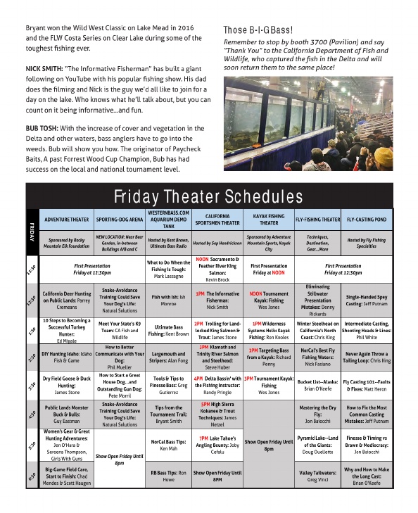 Friday Aquarium Tank Seminar Schedule | 2018 ISE Sacramento
