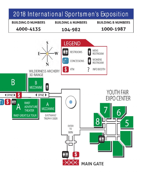 2018 ISE Sacramento Cal Expo Site Map, Page 2