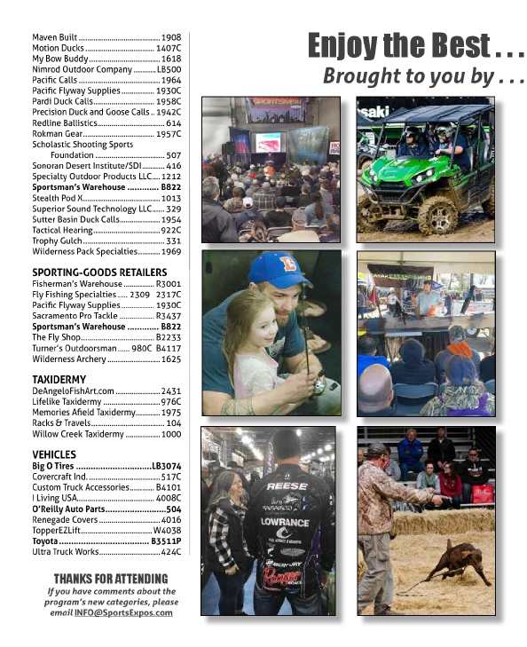 2019 ISE Sacramento Vendor Exhibtor Listing Booth Number, Page 7