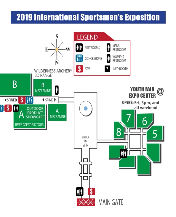 2019 ISE Sacramento Cal Expo Site Map, Page 2