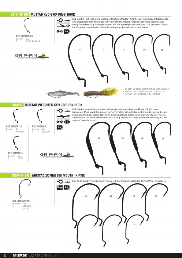 Mustad 2019 Product Catalog#, Page 40