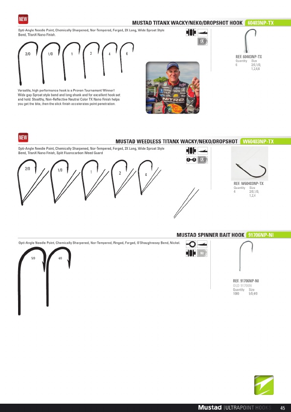 Mustad 2019 Product Catalog#, Page 45