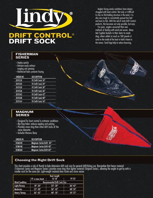 Drift Socks & Trolling Bags, Drift Socks for Boats