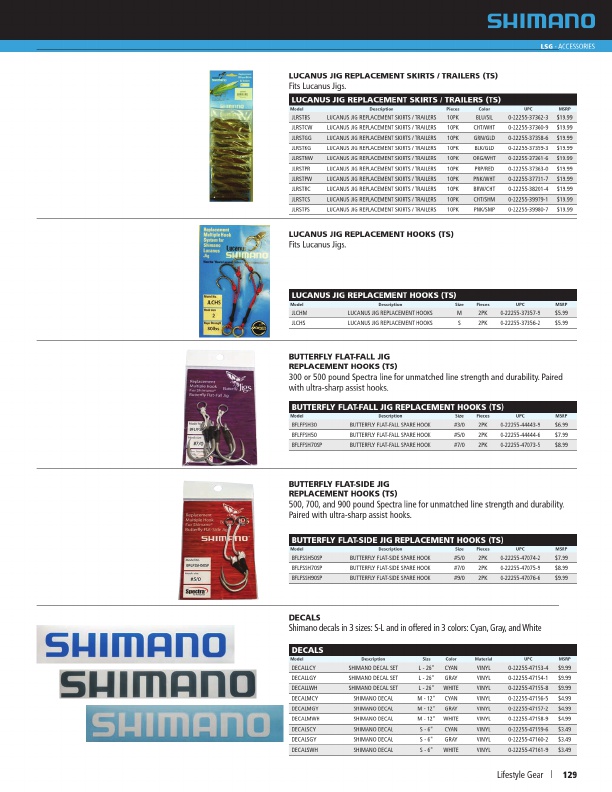 Shimano 2019 Product Catalog#, Page 129