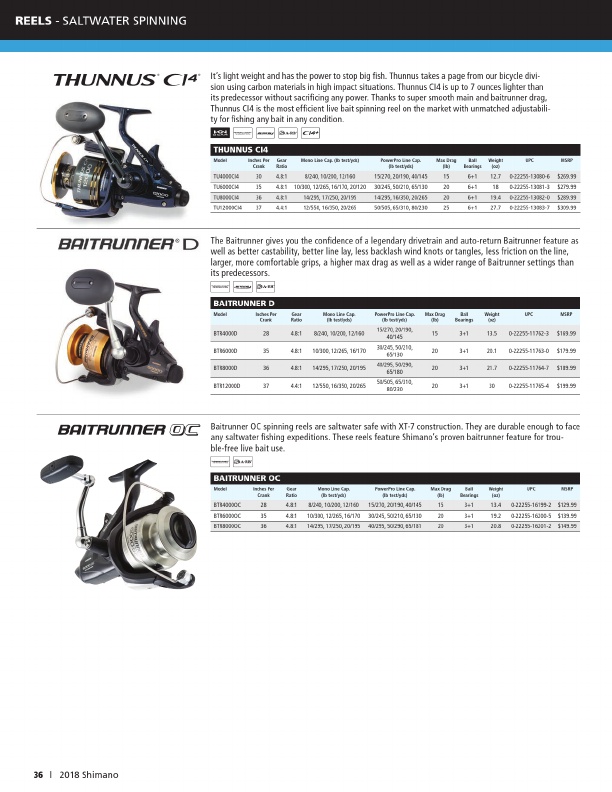 Shimano 2019 Product Catalog#, Page 36