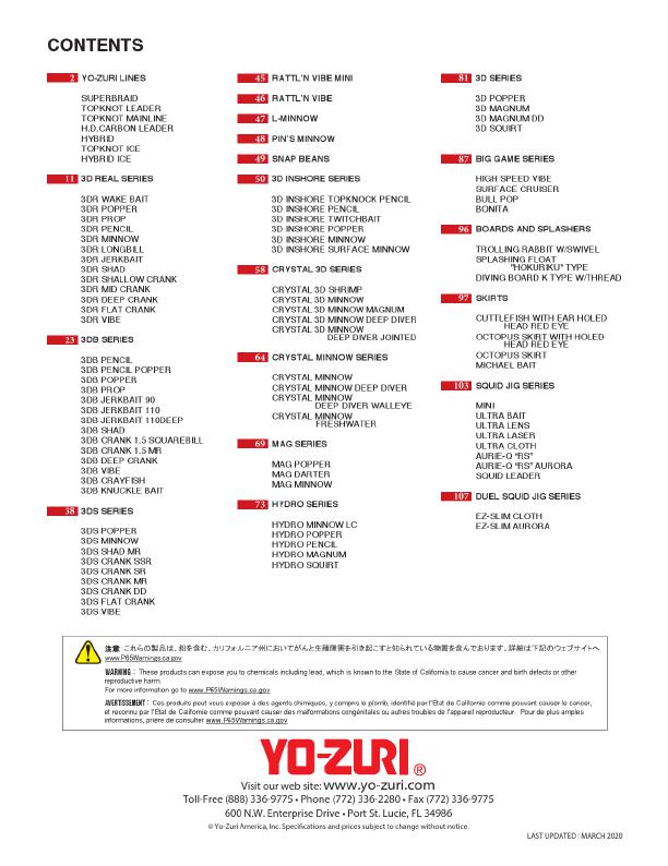 YO-ZURI 2021 Catalog, Page 2