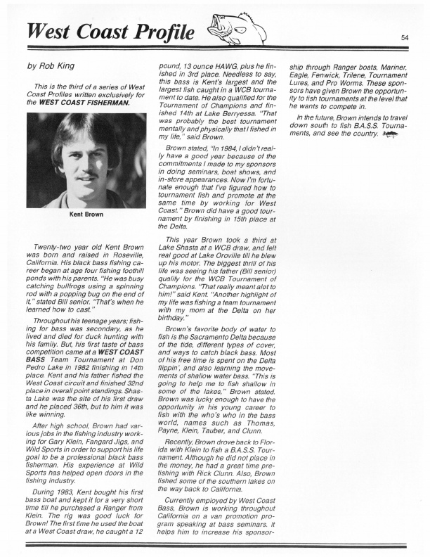 West Coast Bass Jan-Feb 1986, Page 54