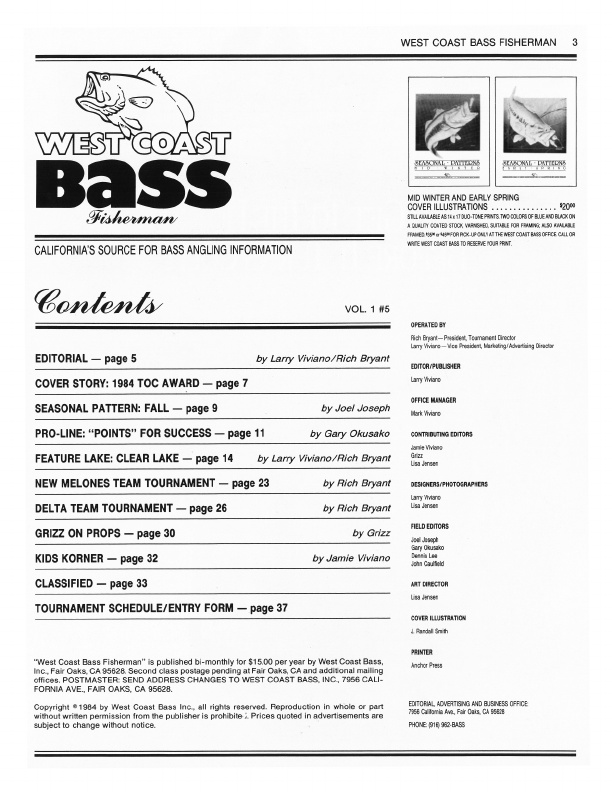 West Coast Bass Sept-Oct 1984, Page 3