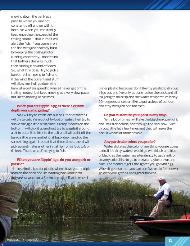 Westernbass.com Magazine - Bass Fishing Tips And Techniques - April 2012, Page 15