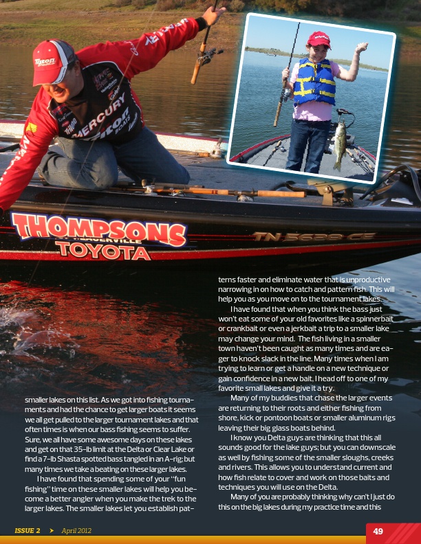 Westernbass.com Magazine - Bass Fishing Tips And Techniques - April 2012, Page 49