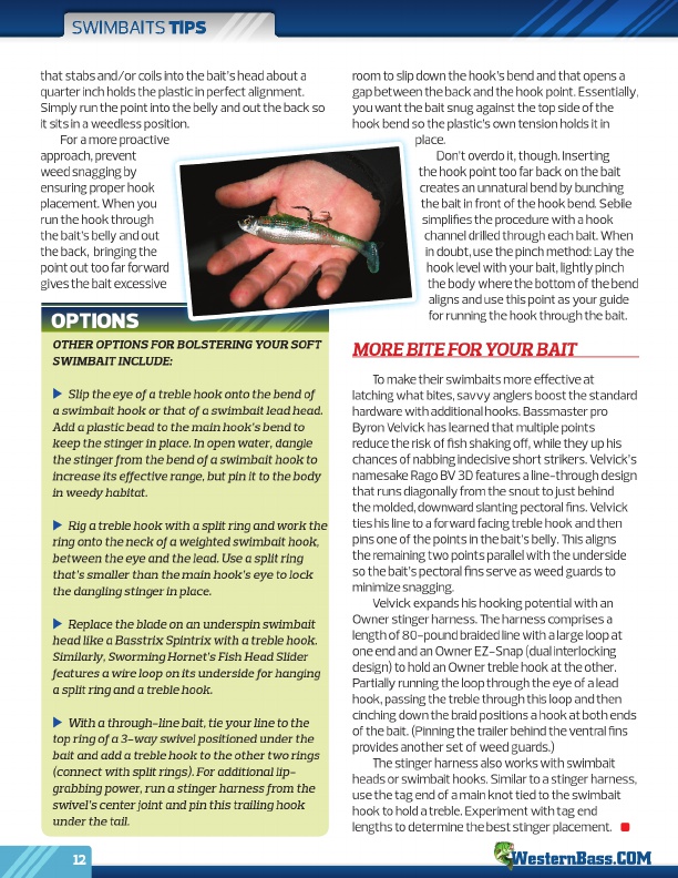 Westernbass Magazine - Bass Fishing Tips And Techniques - August 2012, Page 12