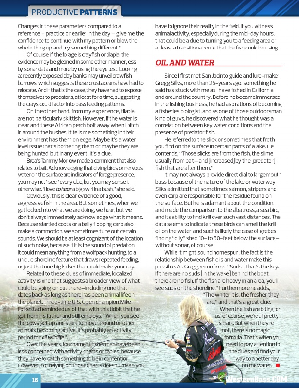 Westernbass Magazine - Bass Fishing Tips And Techniques - August 2012, Page 16