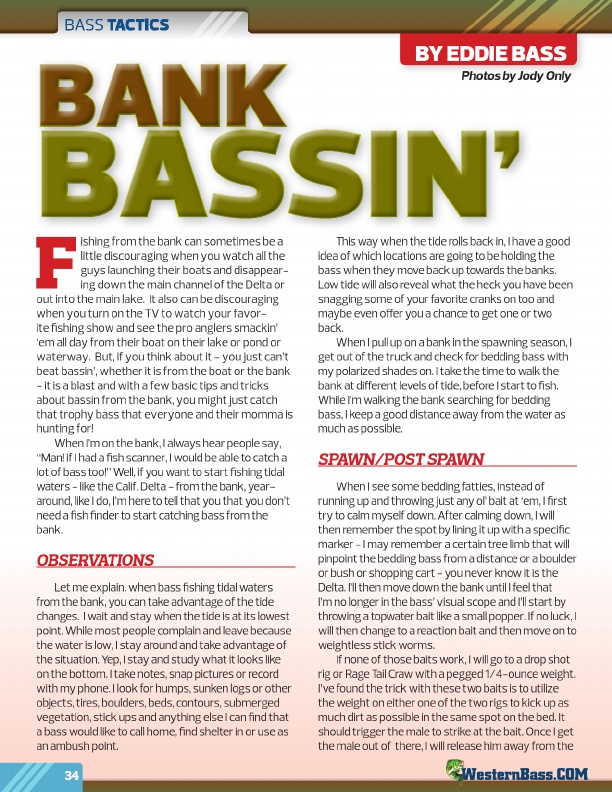 Bank Bassin' by Eddie Bass