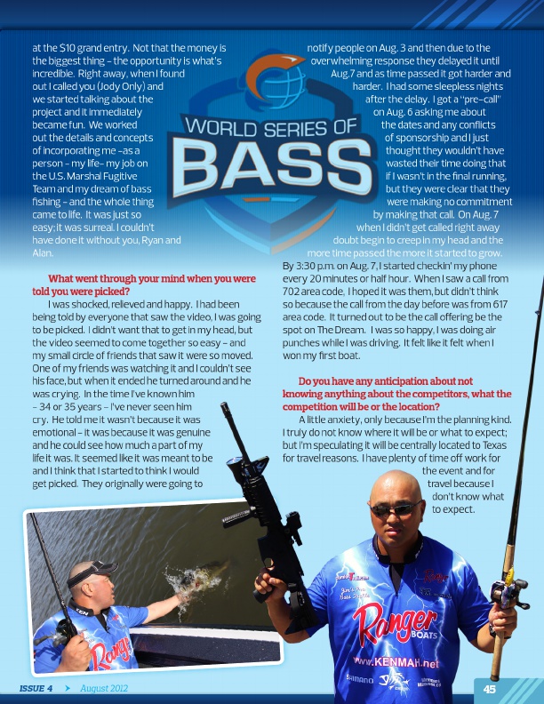 Westernbass Magazine - Bass Fishing Tips And Techniques - August 2012, Page 45