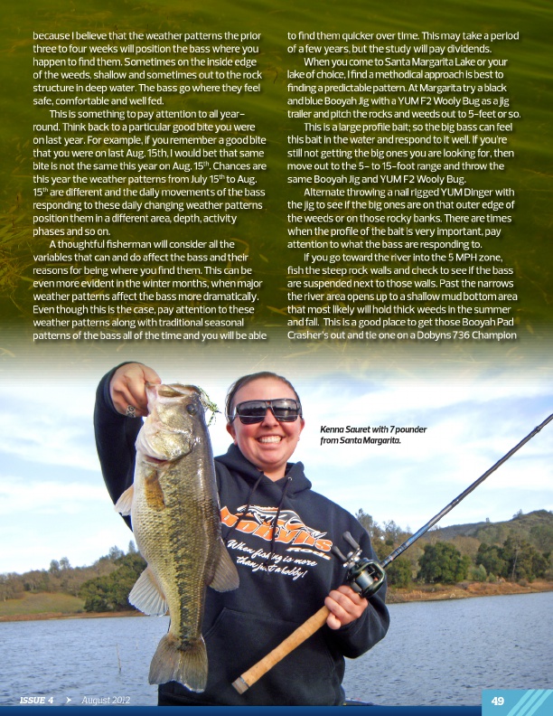 Westernbass Magazine - Bass Fishing Tips And Techniques - August 2012, Page 49