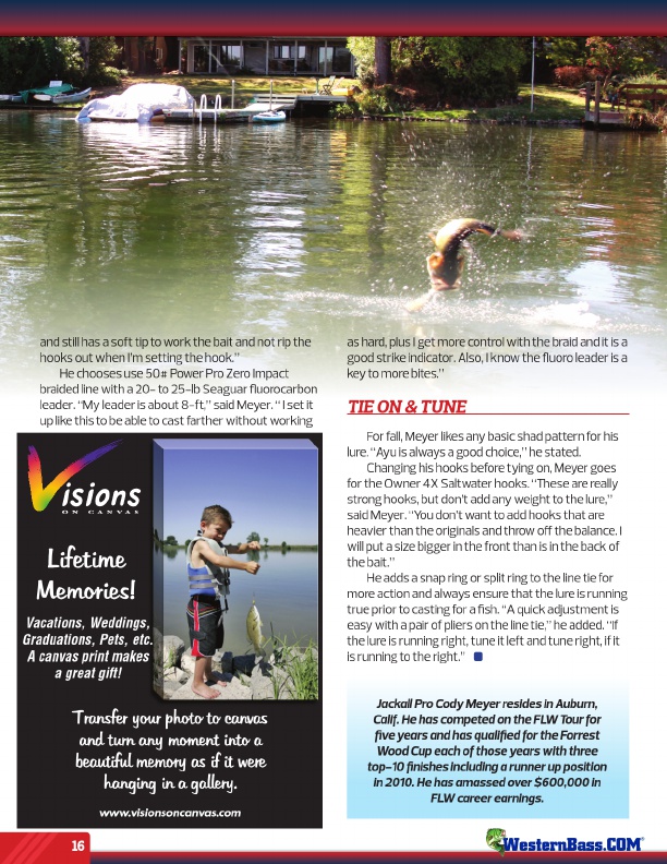 Westernbass Magazine - FREE Bass Fishing Tips And Techniques - Fall 2013, Page 16