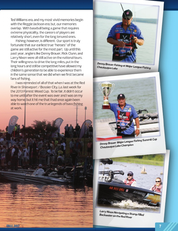 Westernbass Magazine - FREE Bass Fishing Tips And Techniques - Fall 2013, Page 7