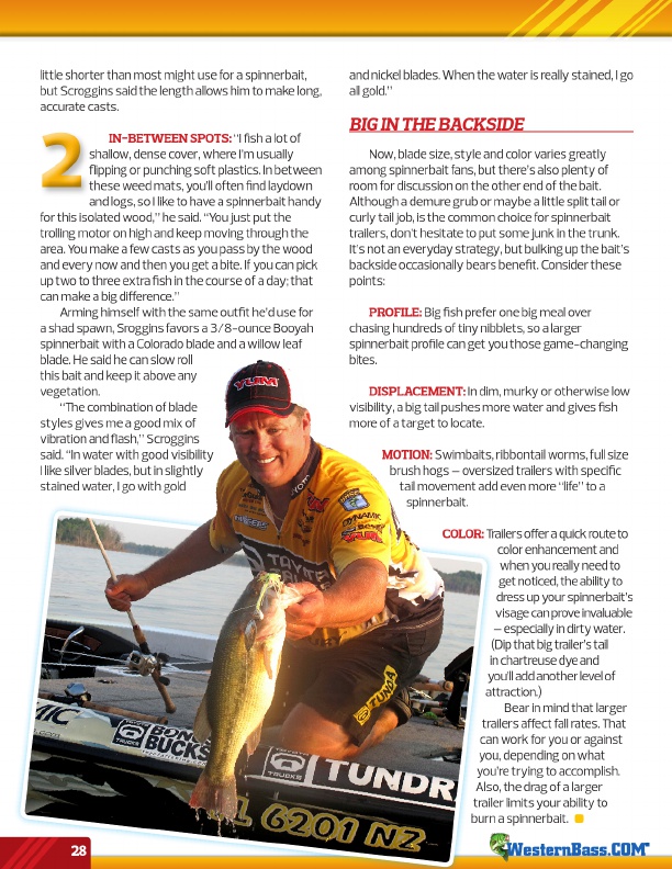 Westernbass Magazine - FREE Bass Fishing Tips And Techniques - Fall 2014, Page 28