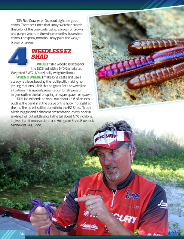 Westernbass Magazine - FREE Bass Fishing Tips And Techniques - Fall 2014, Page 34