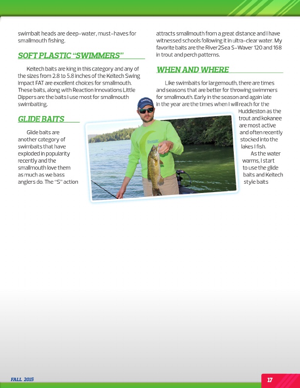 Westernbass Magazine - FREE Bass Fishing Tips And Techniques - Fall 2015, Page 17