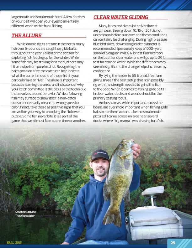 Westernbass Magazine - FREE Bass Fishing Tips And Techniques - Fall 2015, Page 25