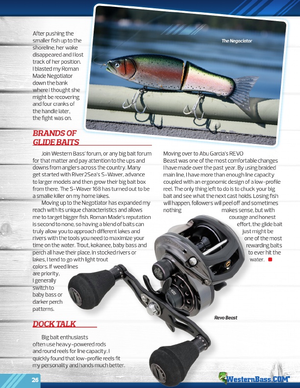 Westernbass Magazine - FREE Bass Fishing Tips And Techniques - Fall 2015, Page 26