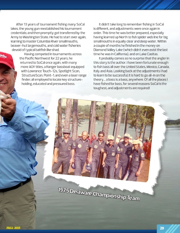 Westernbass Magazine - FREE Bass Fishing Tips And Techniques - Fall 2015, Page 29