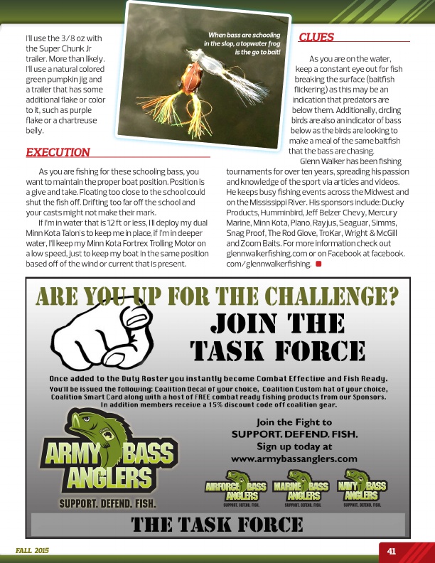 Westernbass Magazine - FREE Bass Fishing Tips And Techniques - Fall 2015, Page 41