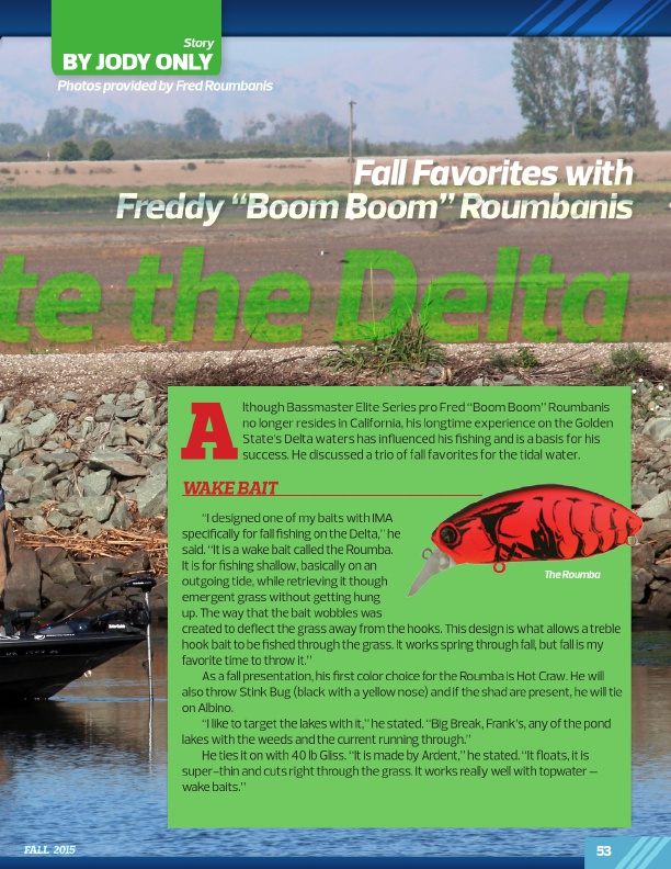Westernbass Magazine - FREE Bass Fishing Tips And Techniques - Fall 2015, Page 53