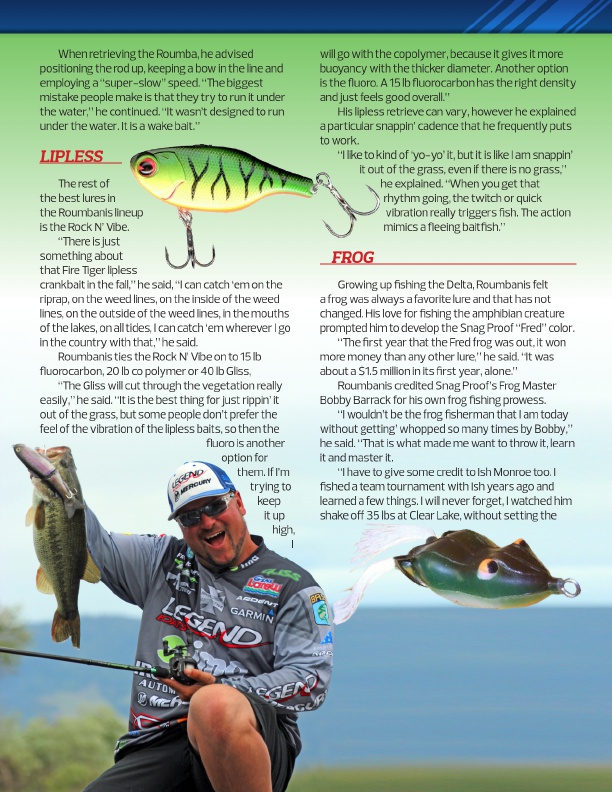 Westernbass Magazine - FREE Bass Fishing Tips And Techniques - Fall 2015, Page 54