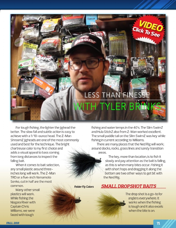 Westernbass Magazine - FREE Bass Fishing Tips And Techniques - Fall 2016, Page 71