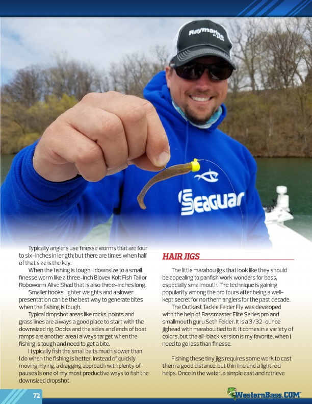 Westernbass Magazine - FREE Bass Fishing Tips And Techniques - Fall 2016, Page 72