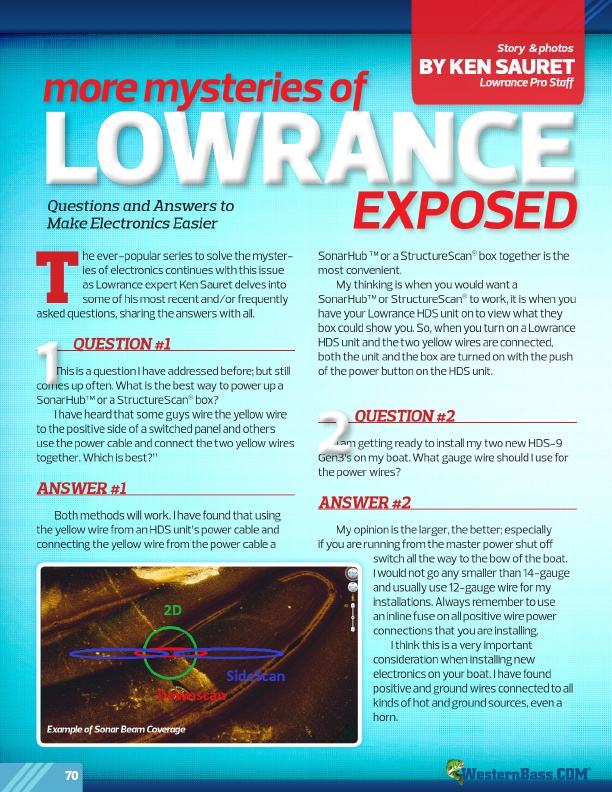 Lowrance Electronics Questions Answered